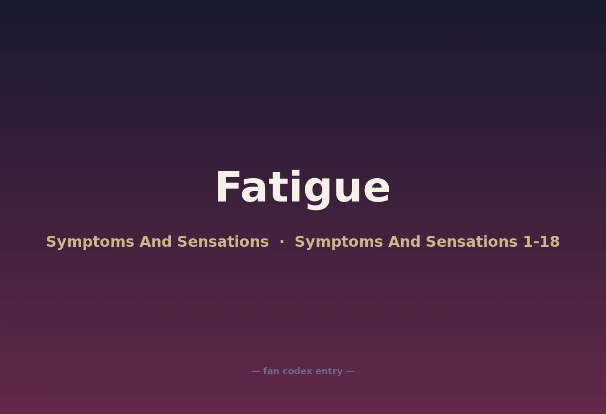 Fatigue